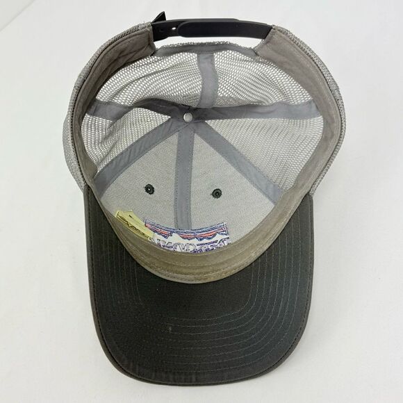 Patagonia Gray Purple Mountain Embroidered Mesh Snap Back Trucker Hat - Picture 13 of 16